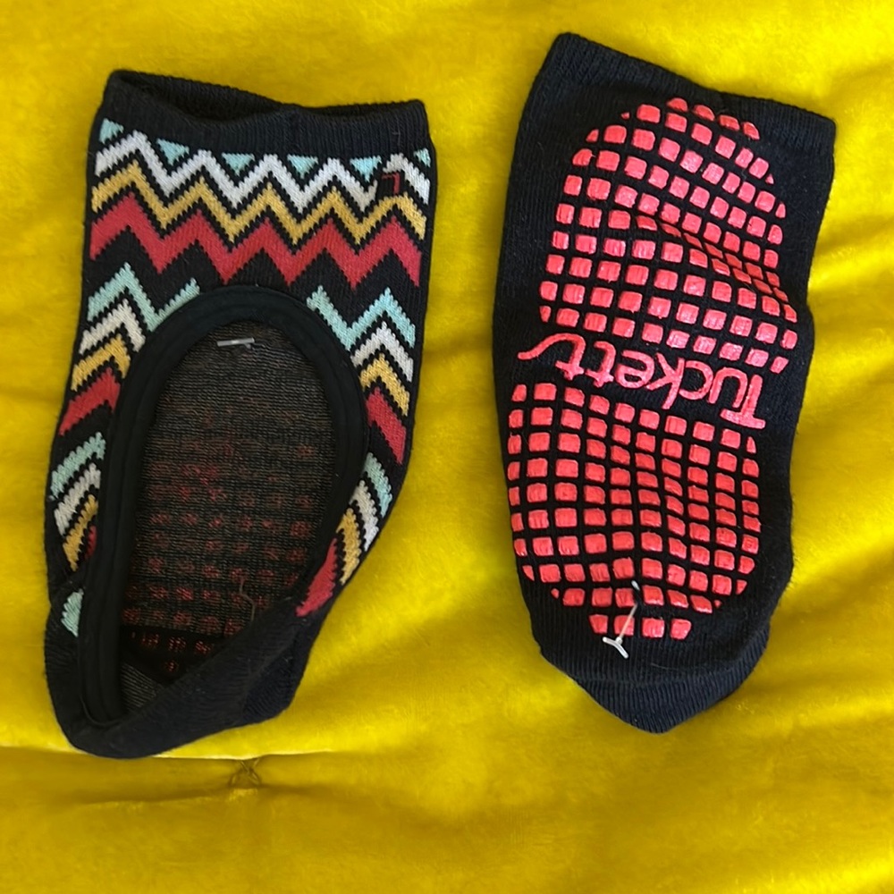 Tucketts grip socks for Pilates or Barre.